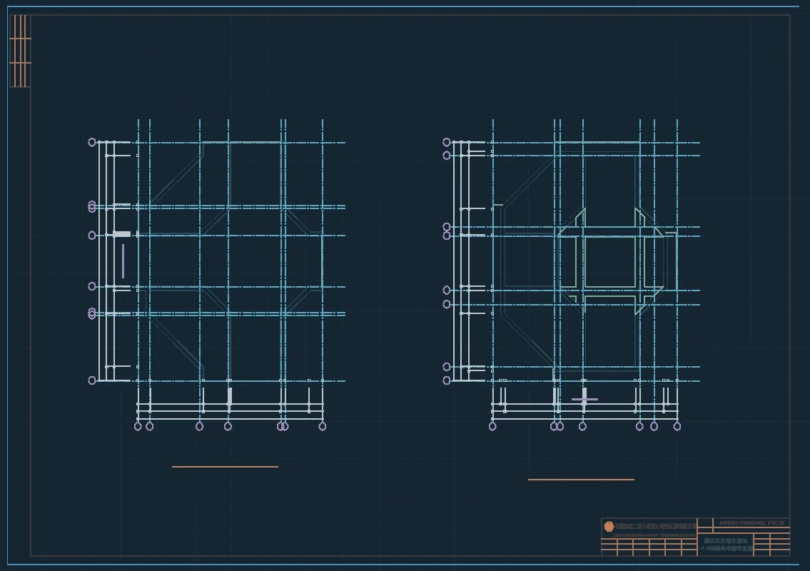 UDE 处理的真实工程 DWG 图纸图形输出